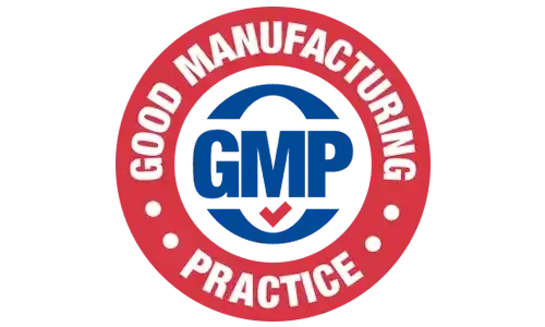 Good manufacturing practice badge supplied in assets
